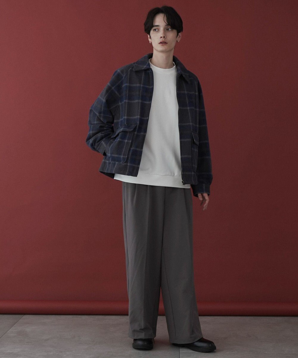 WEGO 【ユニセックス着用ITEM】メルトンショートZIPブルゾン 