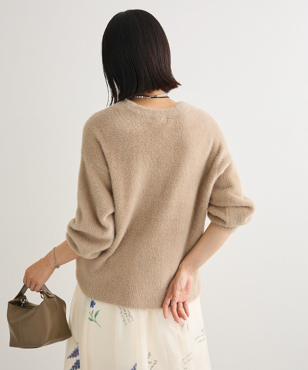 Green Parks シャギークルーネックニットプルオーバー 