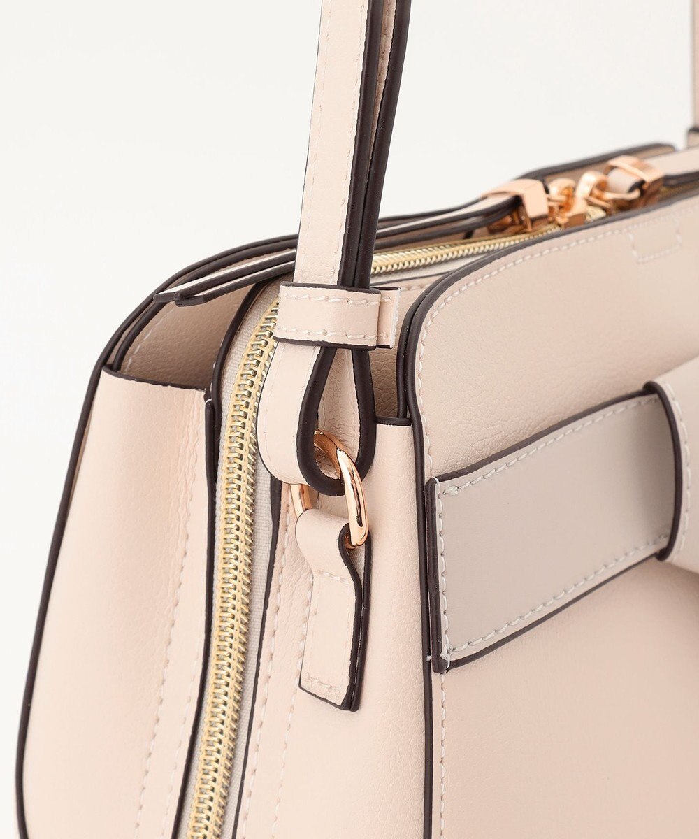 LA BAGAGERIE 【maison vert】 【超軽量・多収納】バイカラーリボンショルダーバッグ 