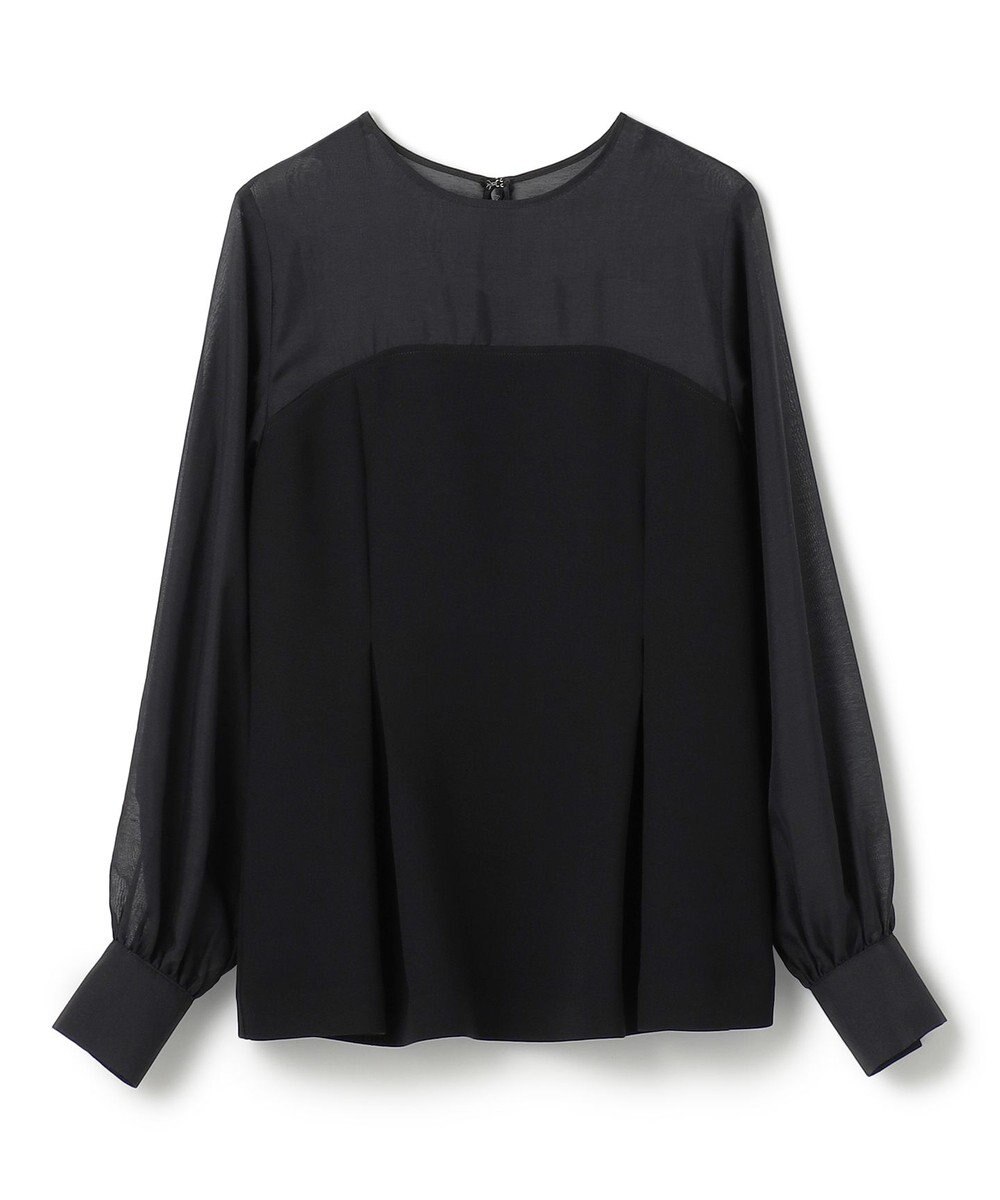 uncrave 【防シワ・洗濯機洗い可】ウォッシャブルダブルクロス ビスチェ ブラウス 