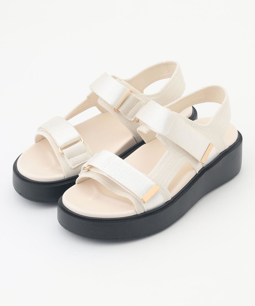 steppi 【洗える】厚底 ストラップサンダル 