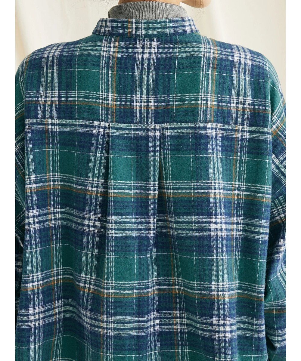 CRAFT STANDARD BOUTIQUE チェックバンドカラーサークルブラウス 