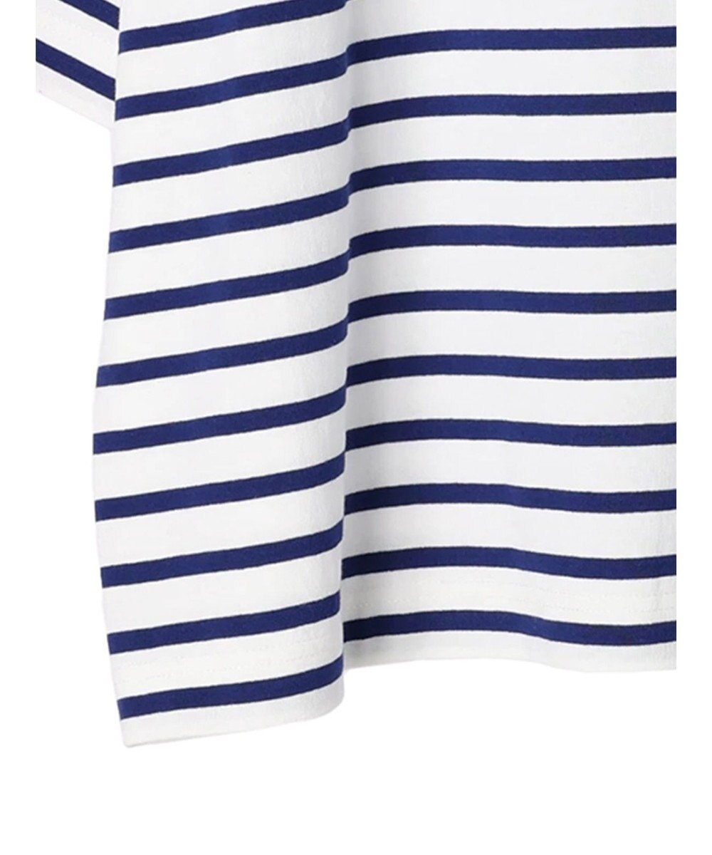 Green Parks ボーダーボートネック７分袖プルオーバー 