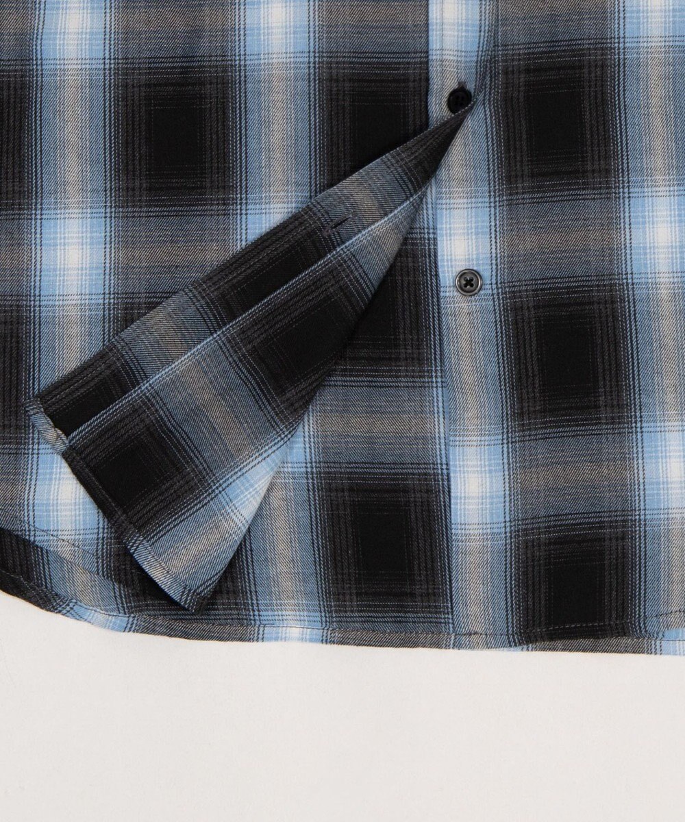 WEGO フードチェックシャツ 