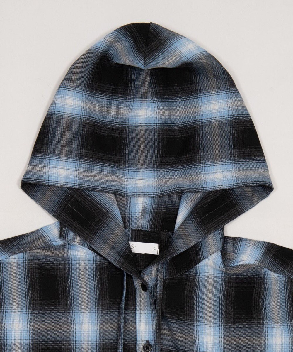 WEGO フードチェックシャツ 