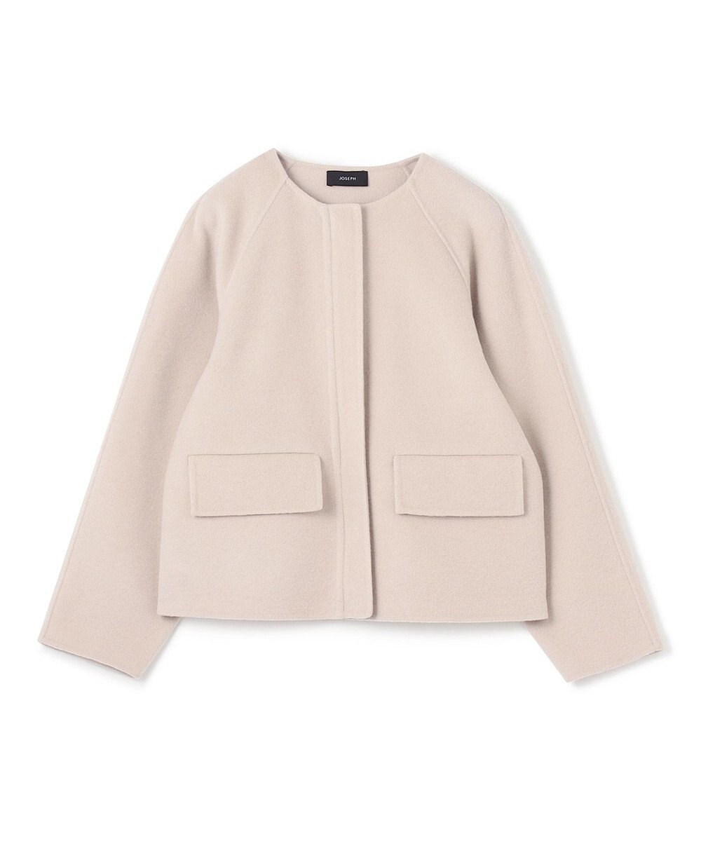 JOSEPH ウーループ　ノーカラーコート 