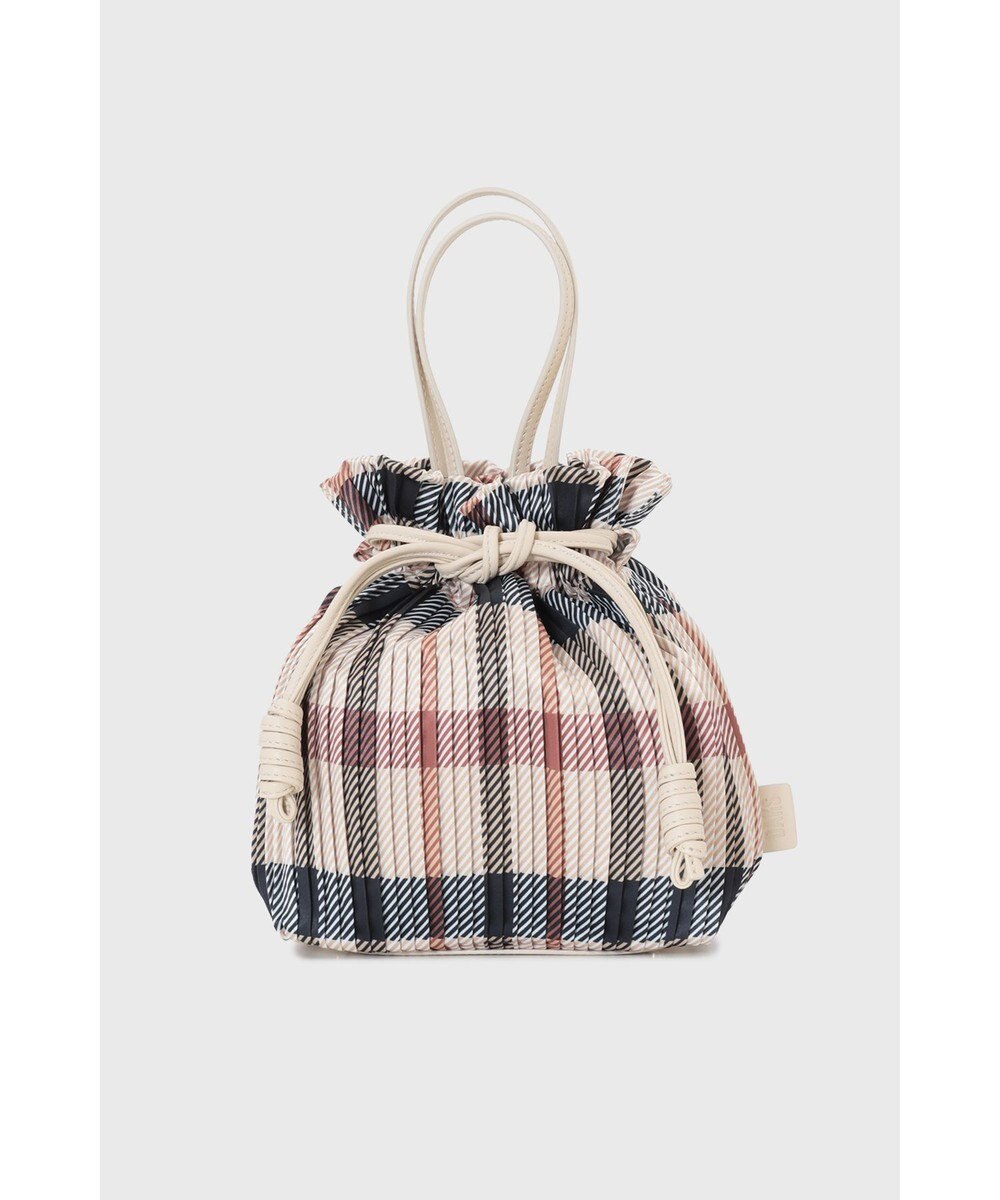 DAKS 【軽量】ポリエステル ハウスチェック 2WAY巾着バッグ 