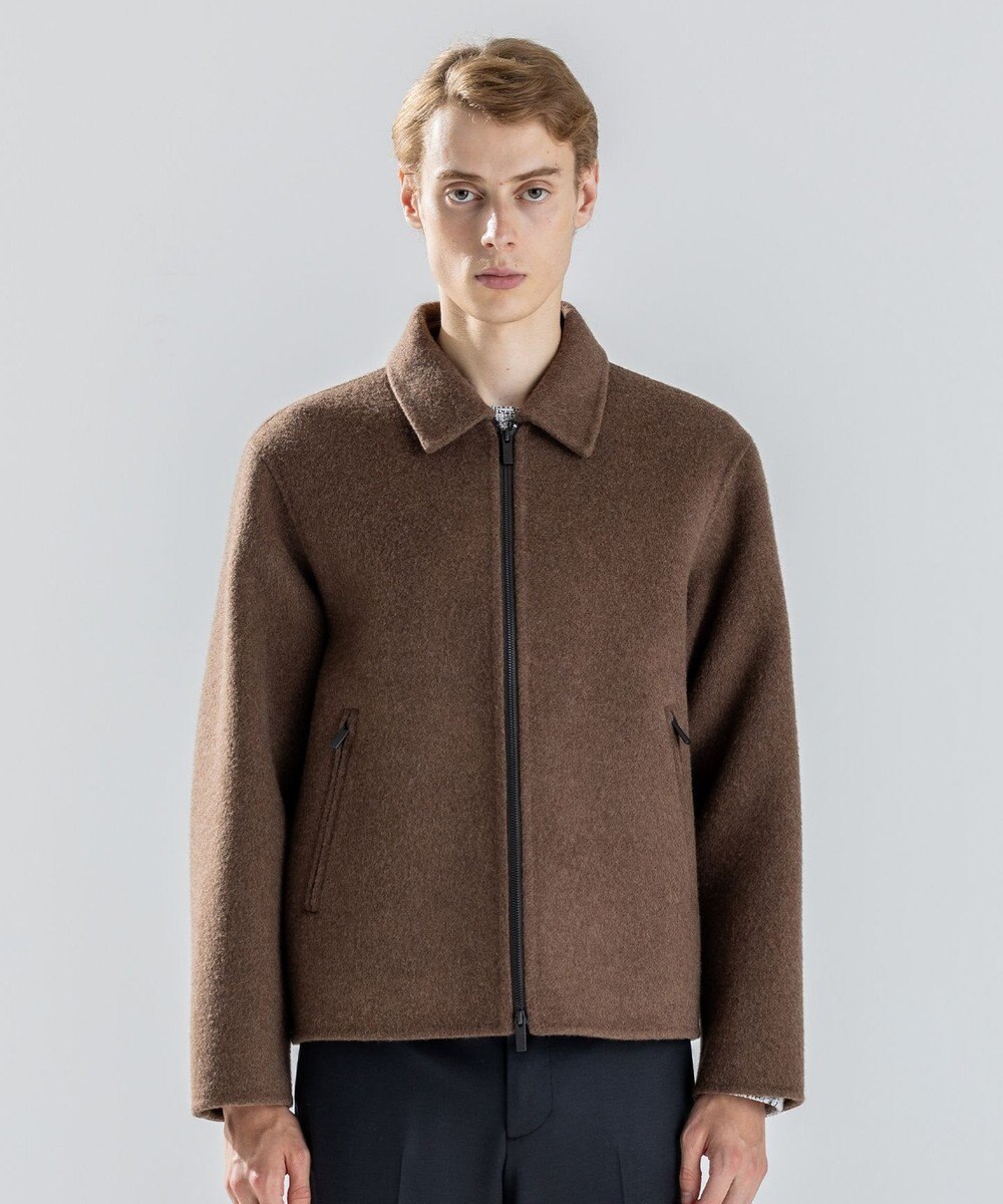 JOSEPH HOMME 【新素材】ウールキャメルリバー　ジップアップブルゾン 