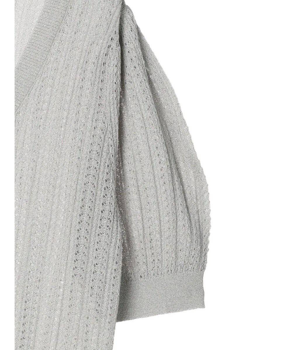 Green Parks すかし柄コンパクトシアーカーディガン 