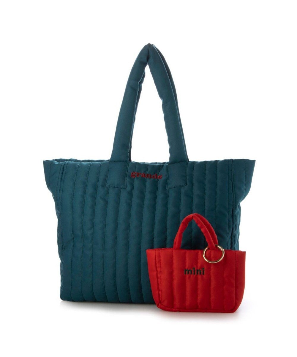 UNBILLION カシュカシュ cachecache / ビッグキルト刺繍親子トートバッグ 