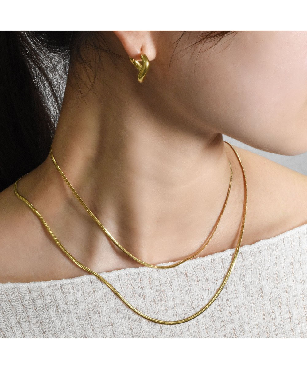 blancotokyo 【金アレ対応アクセ】平スネークネックレス ECHELLE 