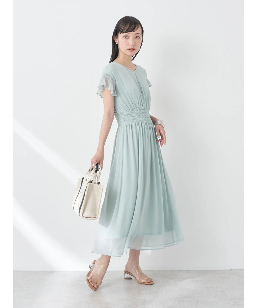 earth music&ecology シャーリングワンピース 