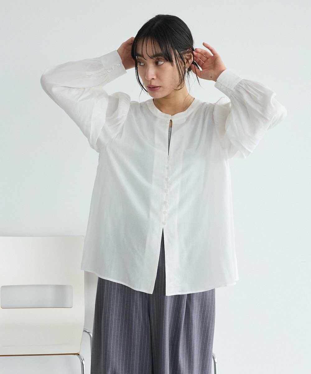 CRAFT STANDARD BOUTIQUE インド製 ボリュームスリーブブラウス 