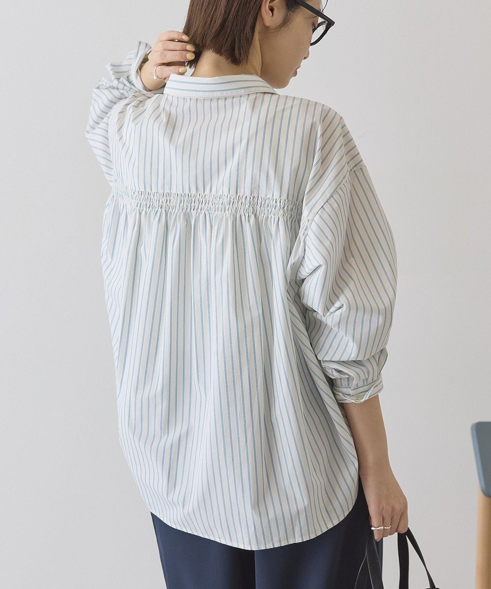 AMERICAN HOLIC 【イージーケア】バックギャザースキッパーシャツ 