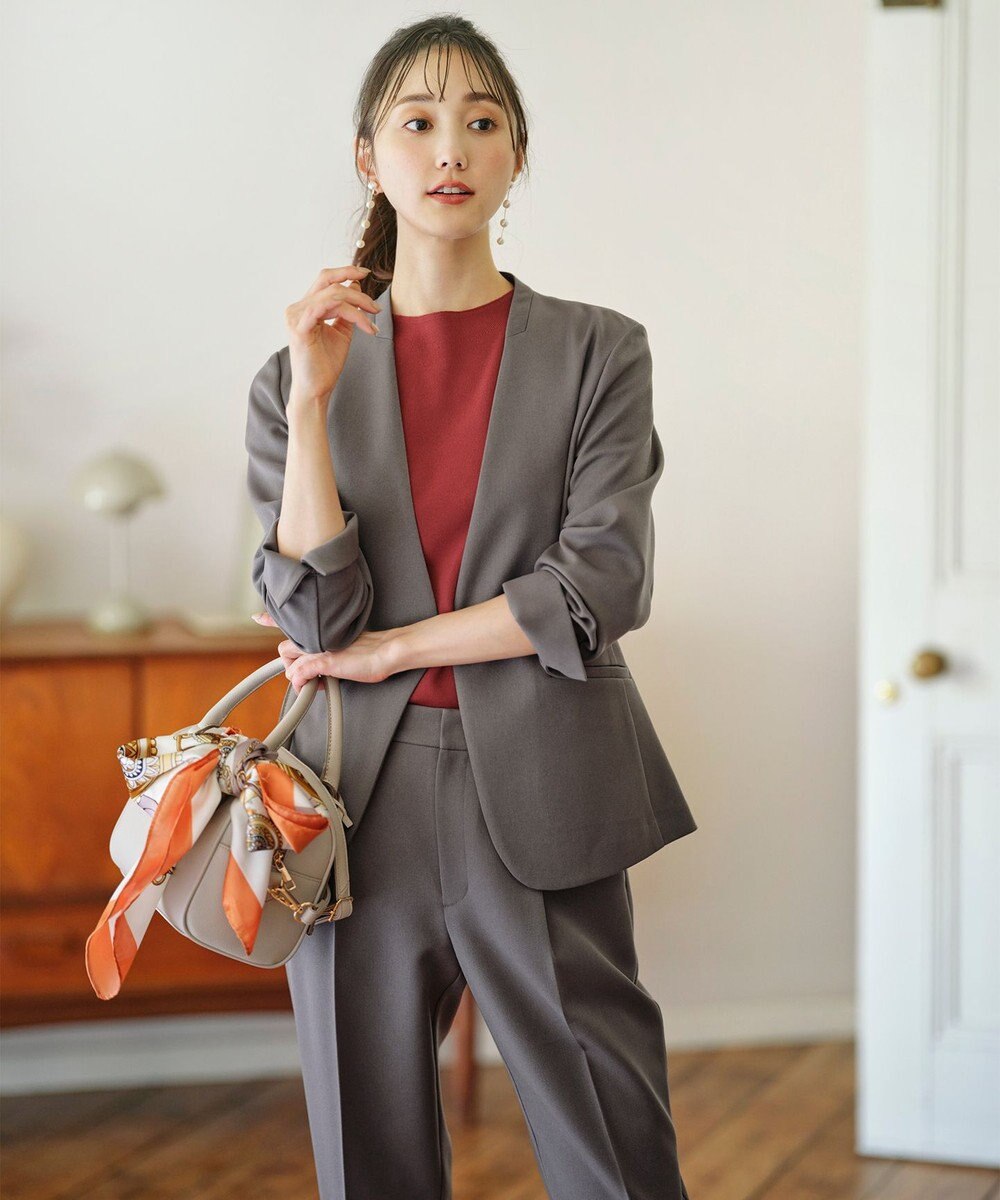 ANY SIS 【洗える】ボトルネックフレンチスリーブ ニットT 