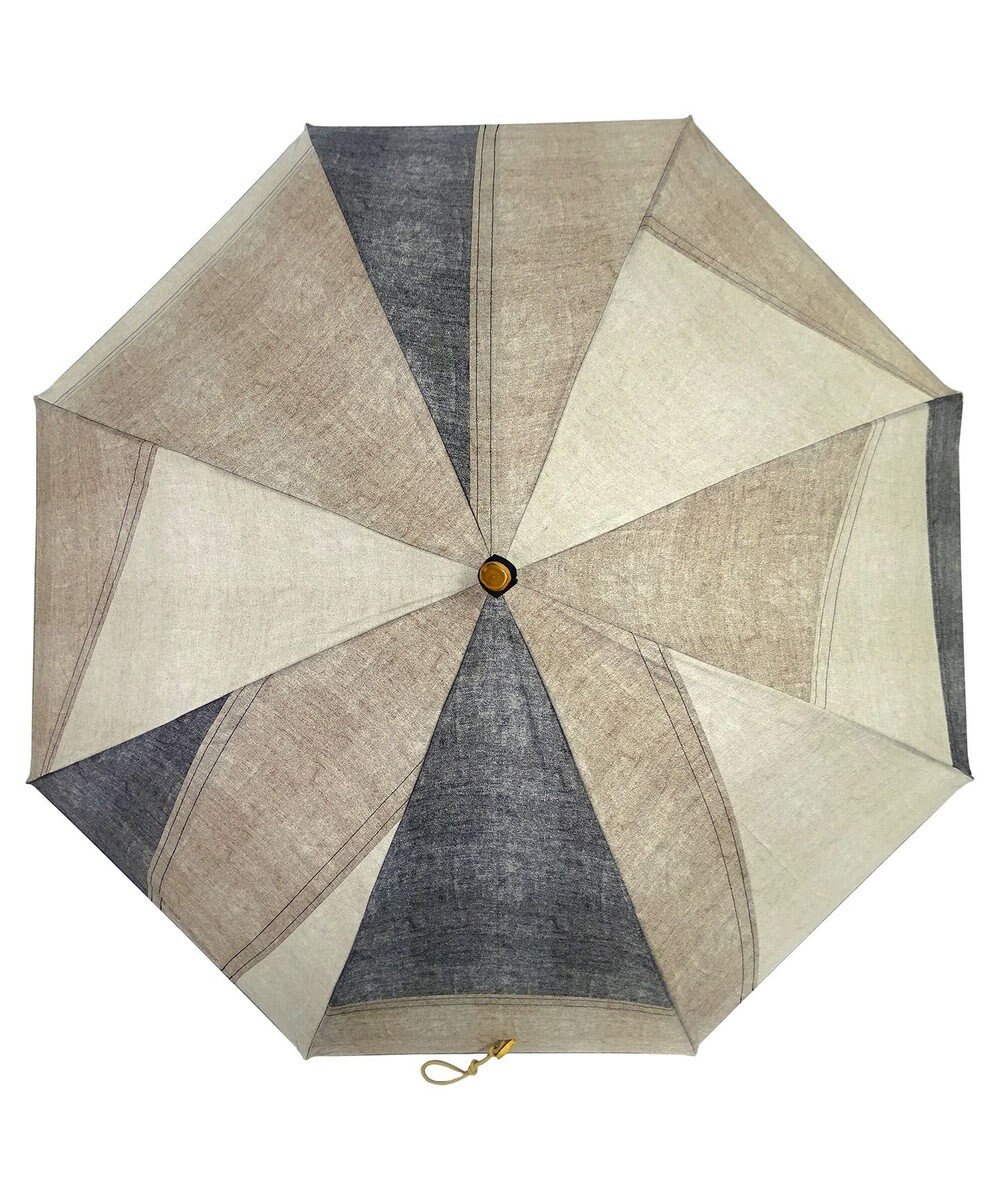 +RING 【UVカット90%以上】【限定/日本製】メンズ向け 長傘65cm BRN denim-like pattern SR335 