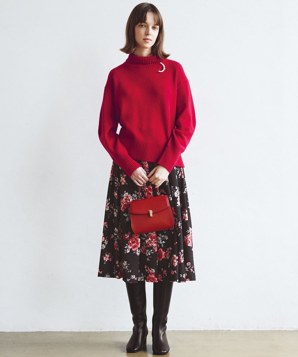 組曲 ローズシックプリント スカート 