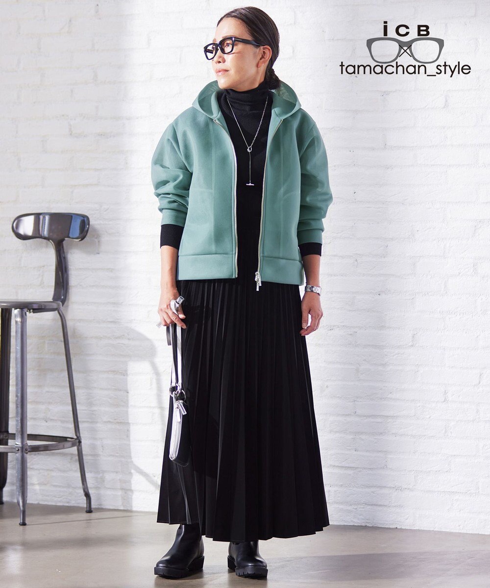 ICB L 【ICB×tamachan_style コラボ】　シアーパーカー 