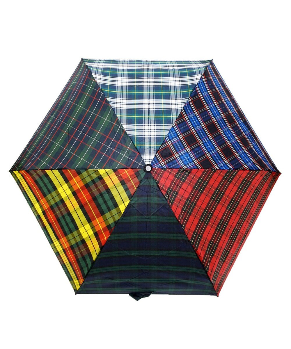 +RING 【UVカット95%以上】【UPF50＋】プラスリング ユニセックス 晴雨兼用 折傘 CHK T1320 