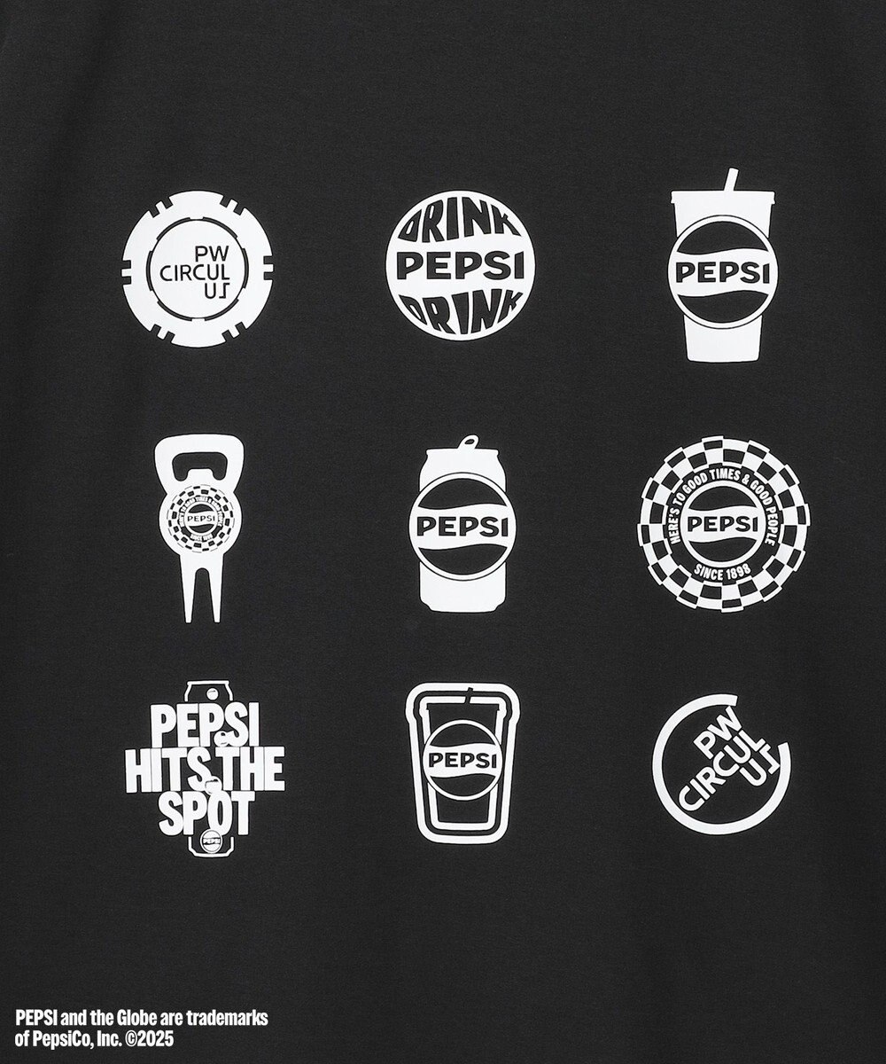 PW CIRCULUS 〈Pepsiコラボ〉【UNISEX】Pepsi 9-LOGO モックネックT 
