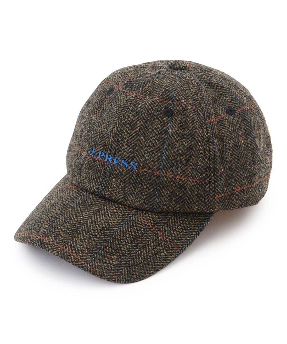 J.PRESS MEN 【J.PRESS ORIGINALS】Lambs Tweed Logo Cap 