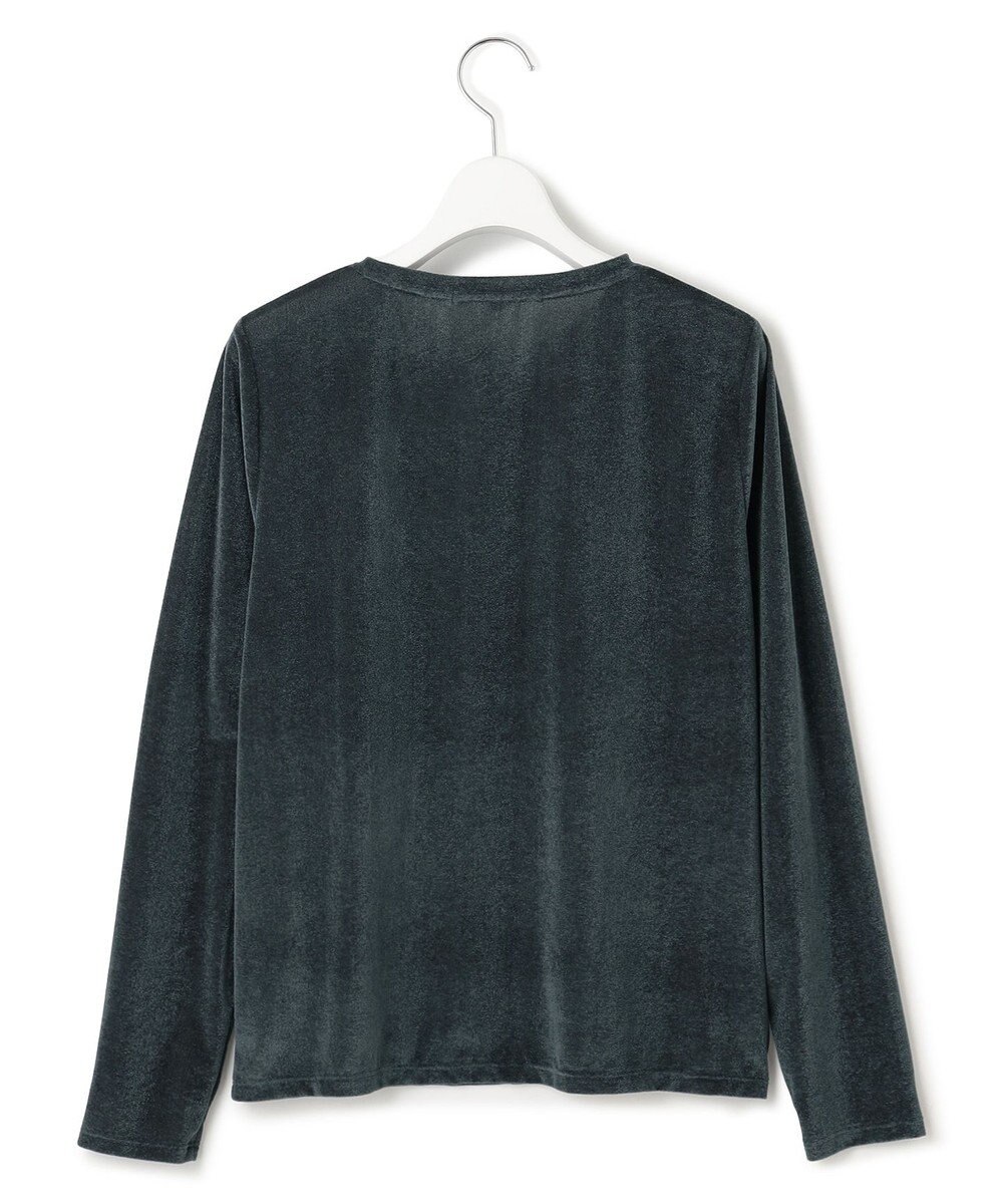 23区 【洗える】シアーベロア ロングスリーブ Tシャツ 