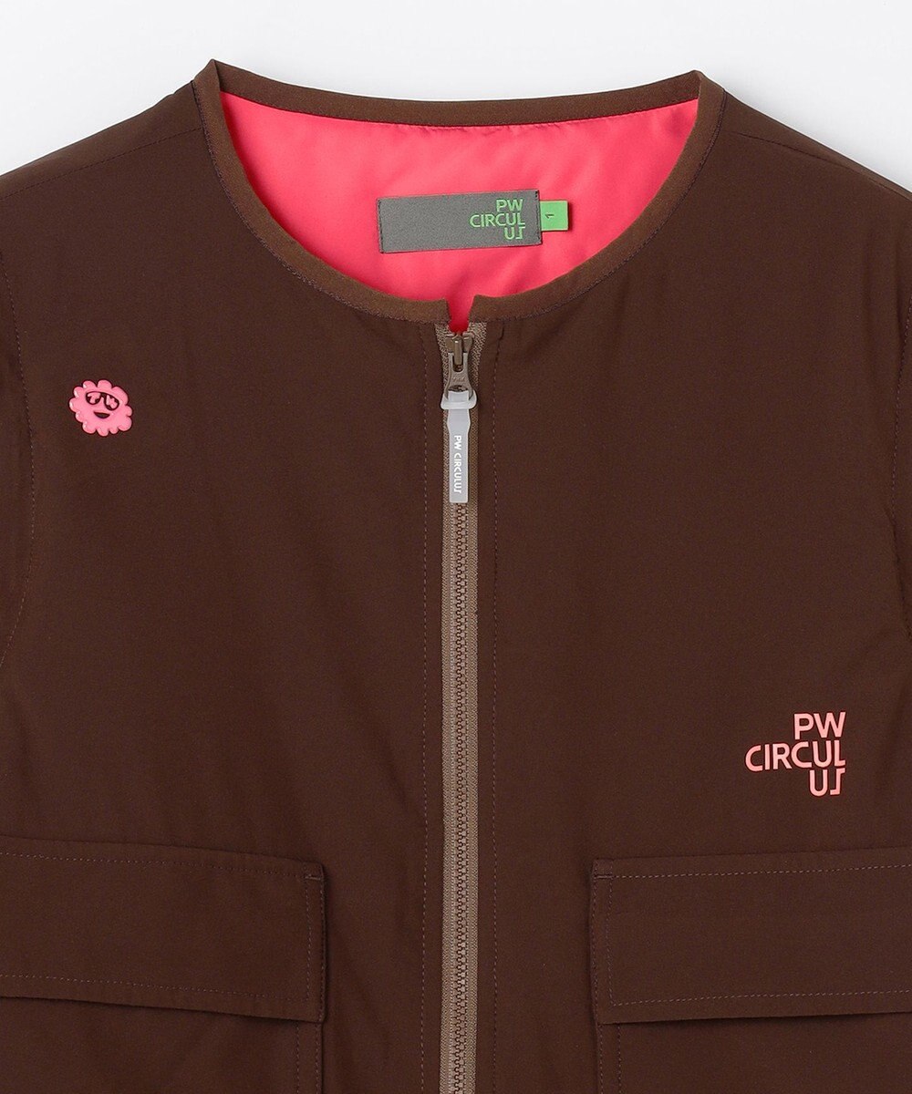 PW CIRCULUS 【撥水加工 / ストレッチ】【WOMEN】デタッチャブルキルティング中綿ブルゾン ゴルフウェア レディース 