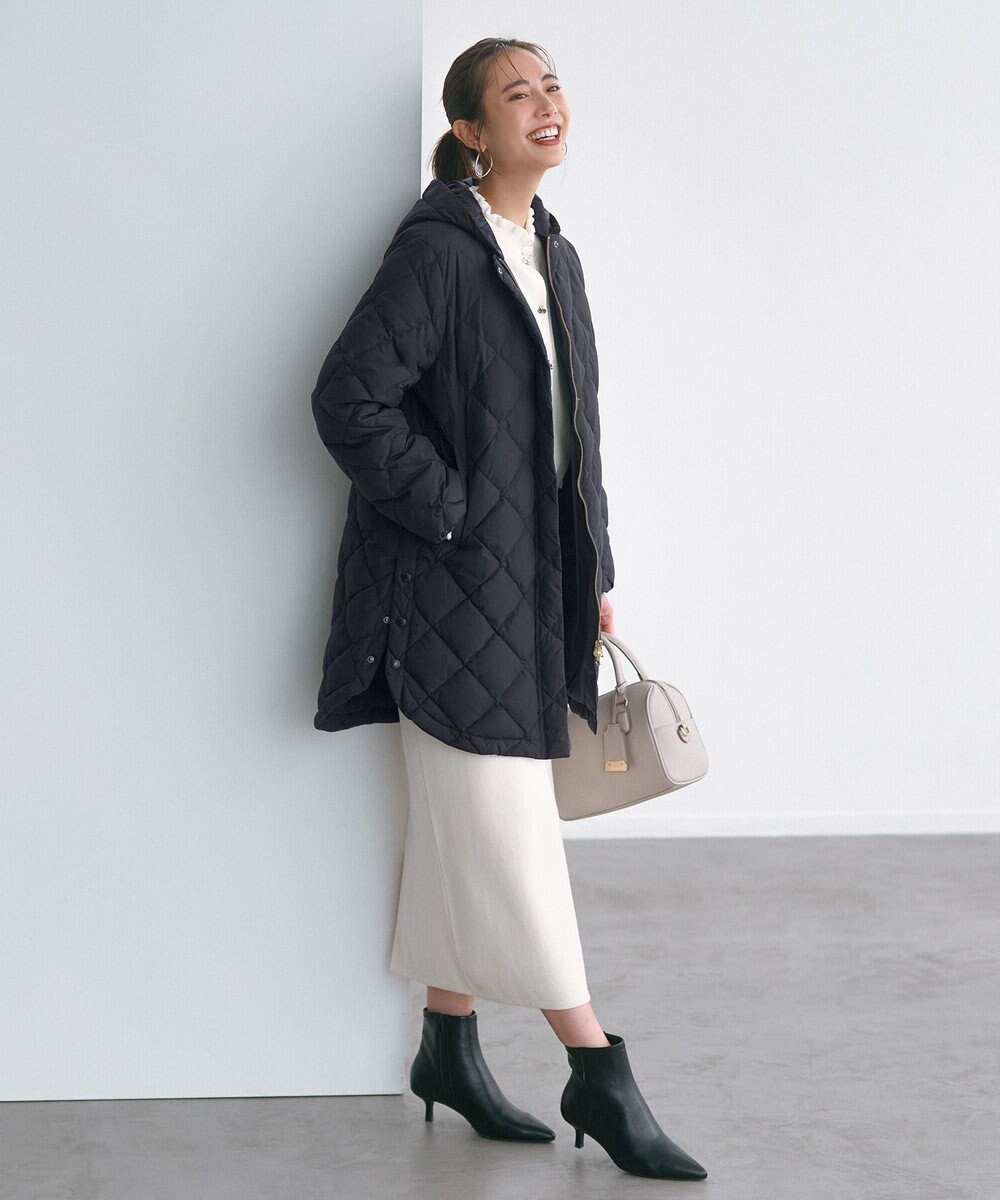 UNFILO 【自宅で洗濯OK / 軽量で暖かい】TAIONコラボ 2WAY キルティングダウン 