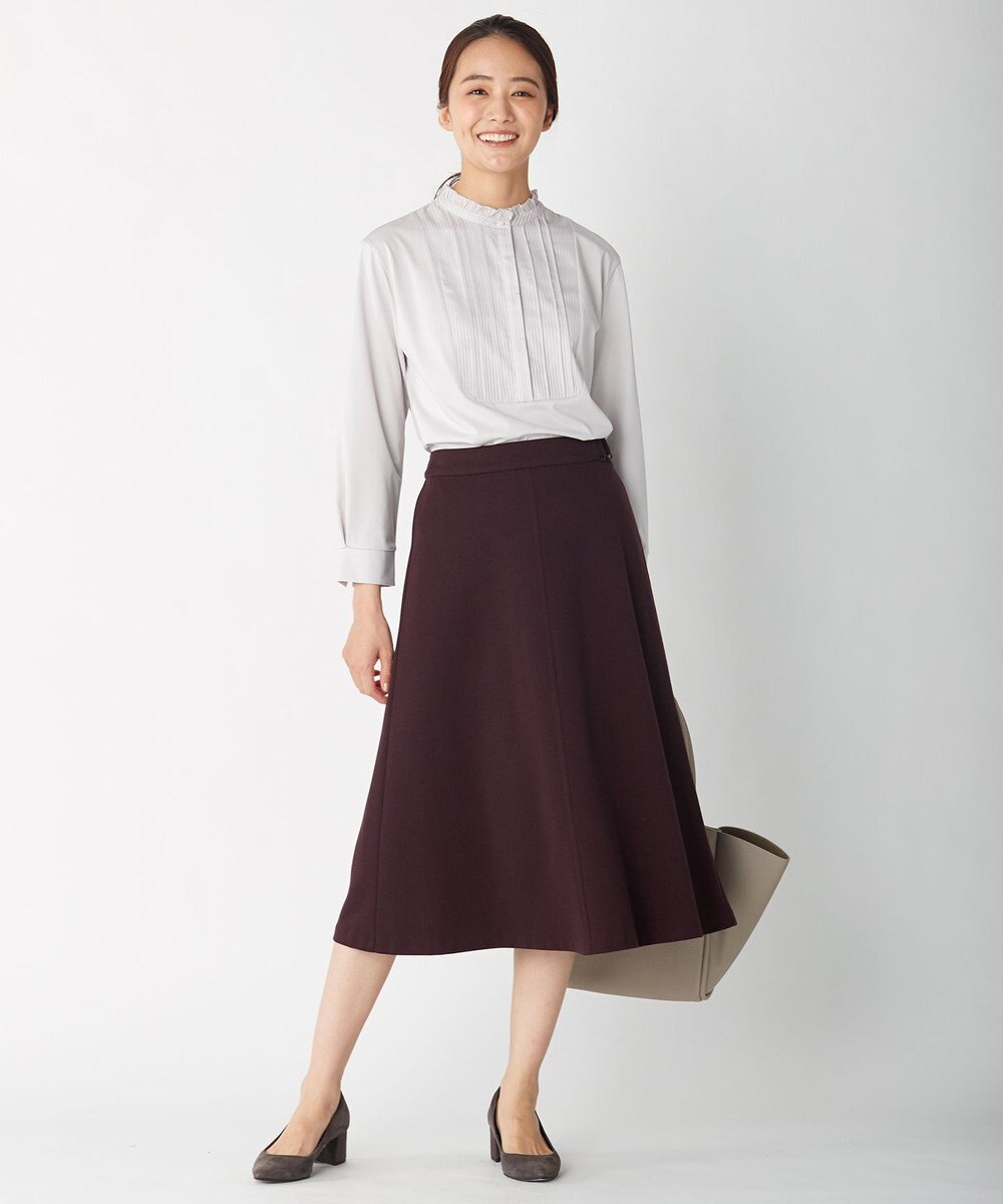 J.PRESS LADIES 【スーツ対応】T／Rアルガンシルク スカート 