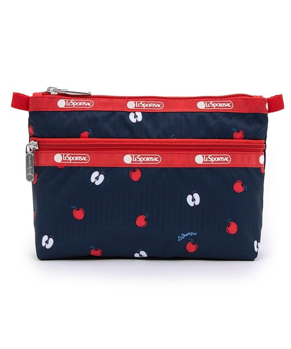 LeSportsac COSMETIC CLUTCH/レッドデリシャスネイビー/レッド レッドデリシャスネイビー/レッド