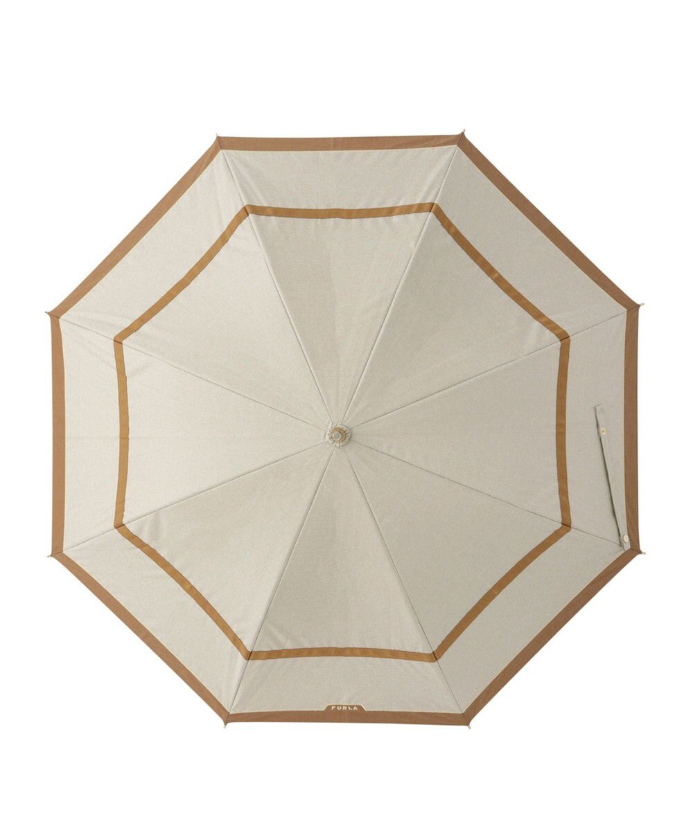MOONBAT FURLA 晴雨兼用日傘 長傘 シャンブレー切継 ／遮光 遮熱 UV 