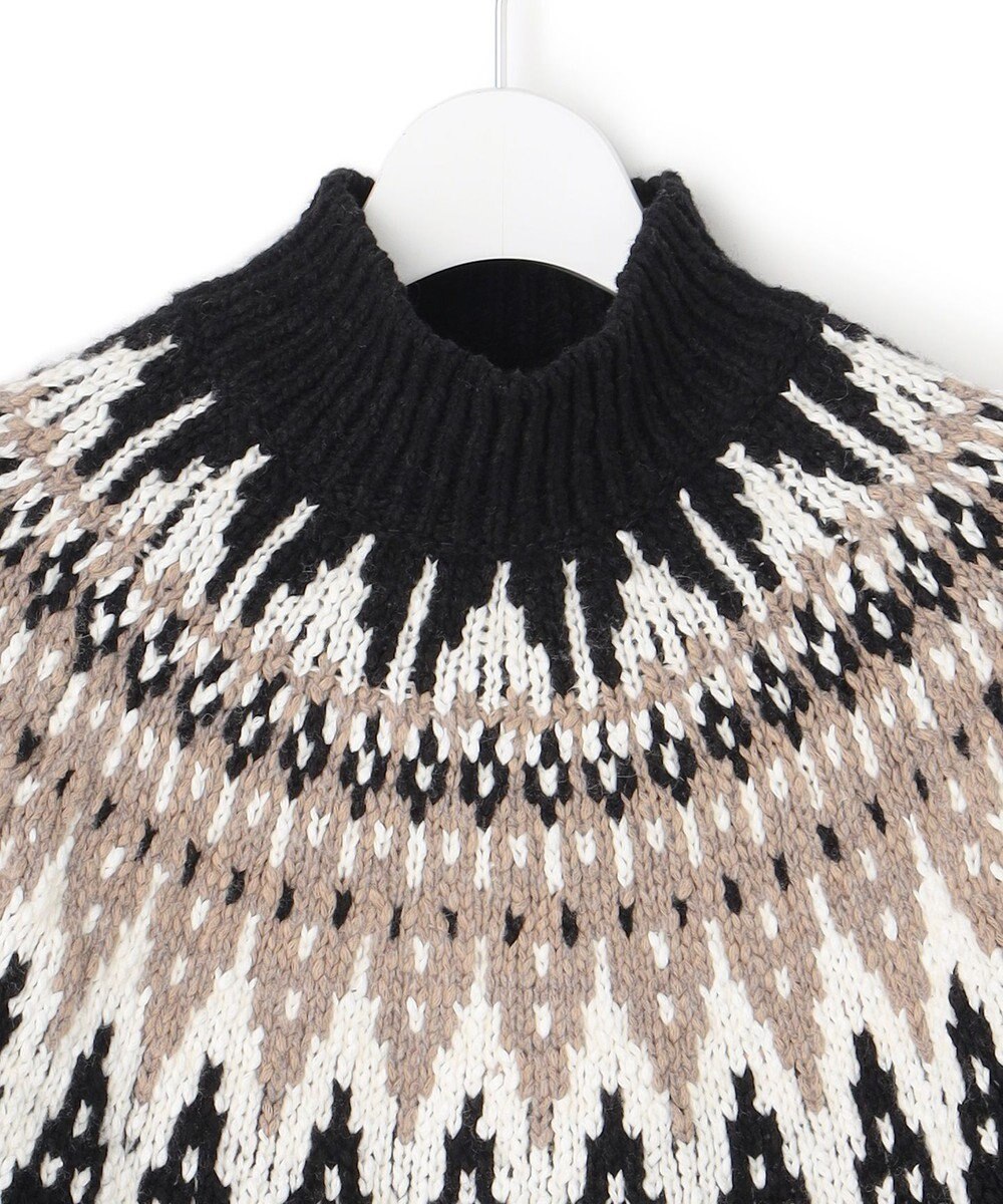 23区 L 【SLOW/一部店舗限定】ジャカード ハイネック ニット 