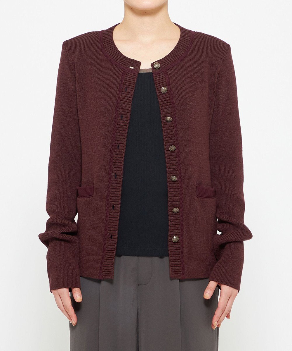 uncrave 【モデル村岡美里さん × uncrave STANDARD】ニットジャケット 