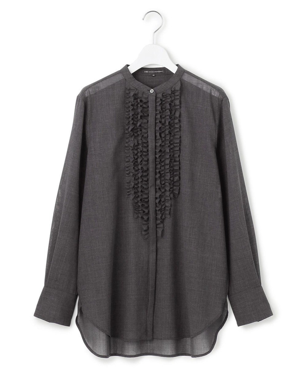 23区 L 【VERY11月号掲載/洗える】TWボイル フリルディテール ブラウス 
