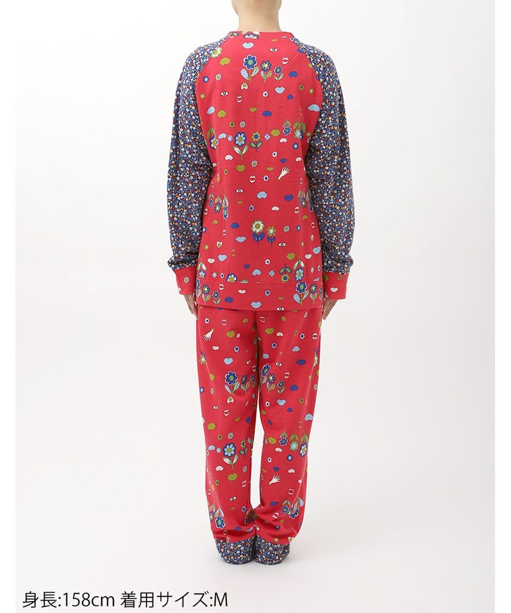 tsumori chisato SLEEP ツモリチサト パジャマ 長袖 長ズボン ルームウェア 綿100%(本体) ミニ裏毛素材 上下セット 前開き tsumori chisato SLEEP UDX553 /ワコール 