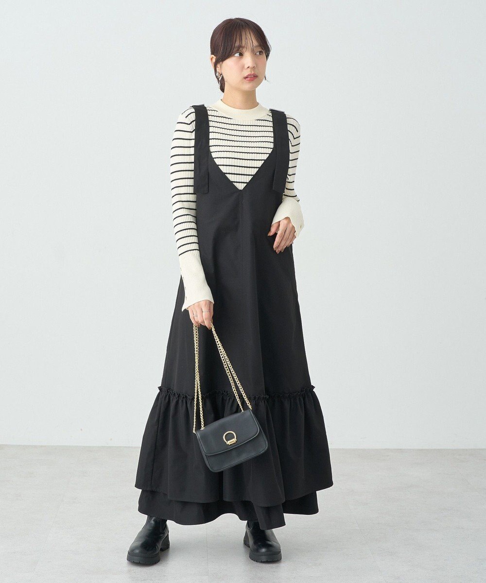 earth music&ecology ティアードフリルジャンスカ 