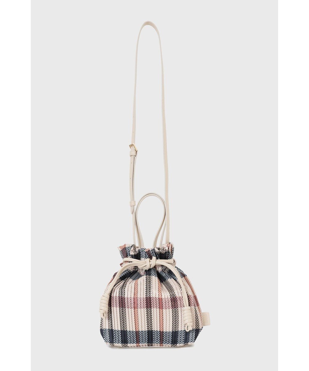 DAKS 【軽量】ポリエステル ハウスチェック 2WAY巾着バッグ 