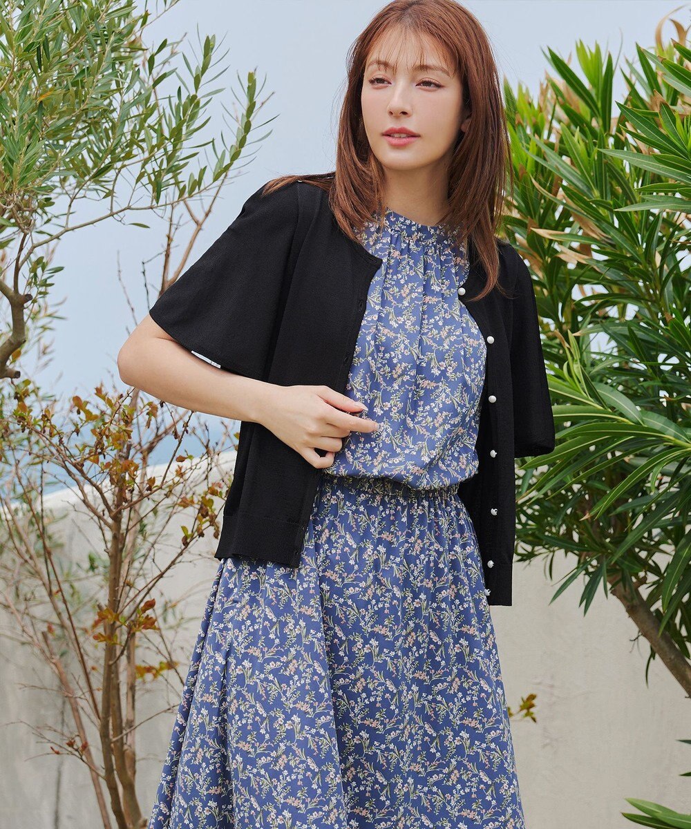 Tiaclasse 【洗える】フレアスリーブカーディガン 