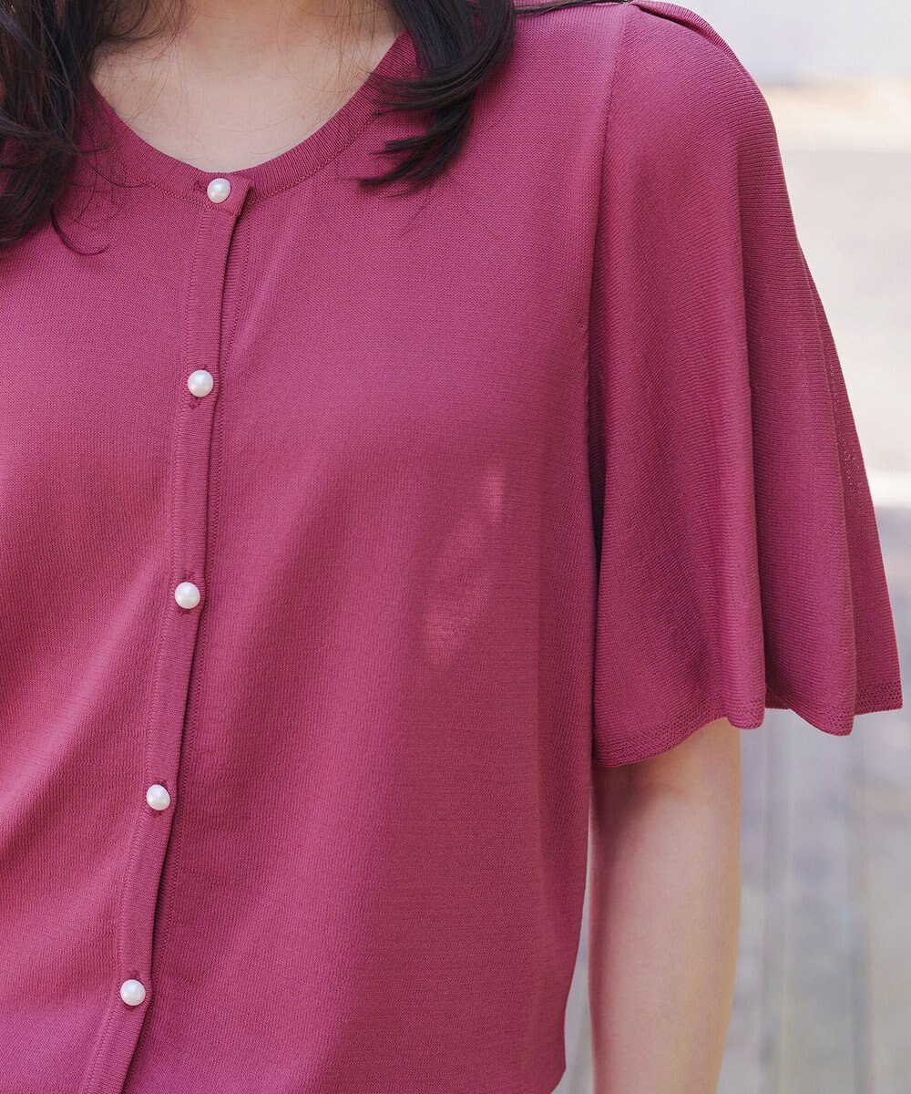 Tiaclasse 【洗える】フレアスリーブカーディガン 