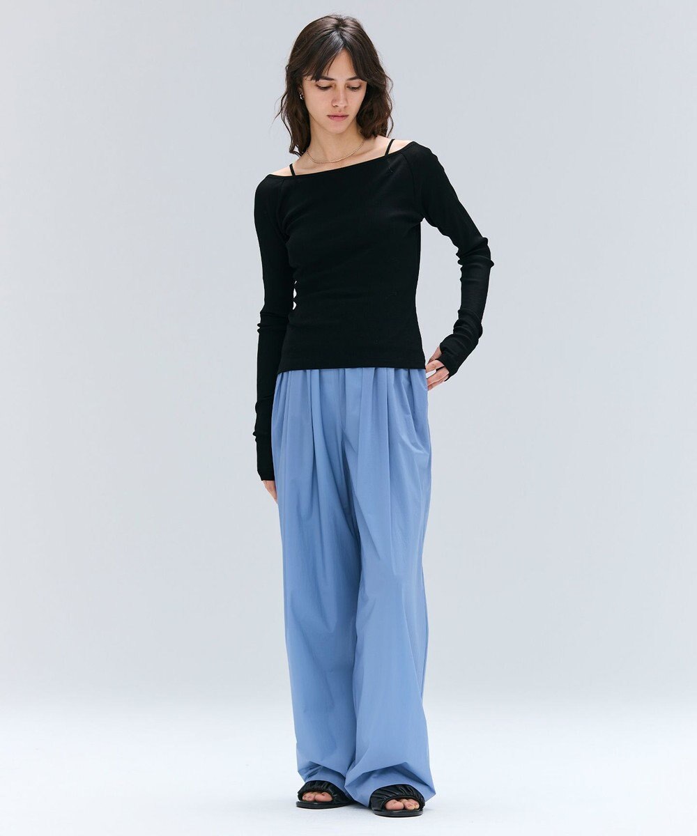 BEIGE， 【洗える・BAILA 10月号掲載】MARINO / 2WAYリブコンパクトカーディガン 