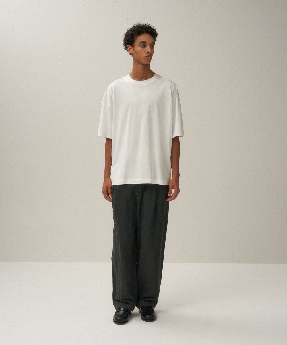 ATON COTTON LINEN VOILE | ツータックイージーパンツ - UNISEX 