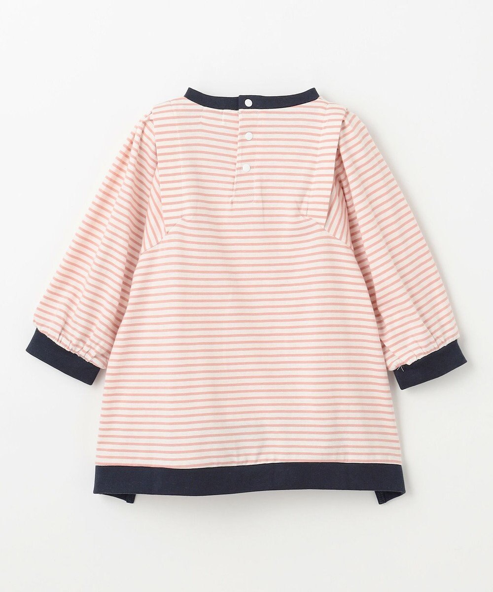 組曲 KIDS 【90-100㎝】リボンボーダー トップス 