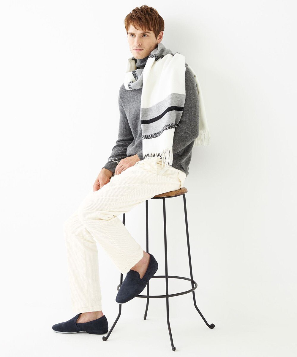 JOSEPH ABBOUD MOUNTAIN 【SPACE／UNISEX】ビッグボーダー ストール 