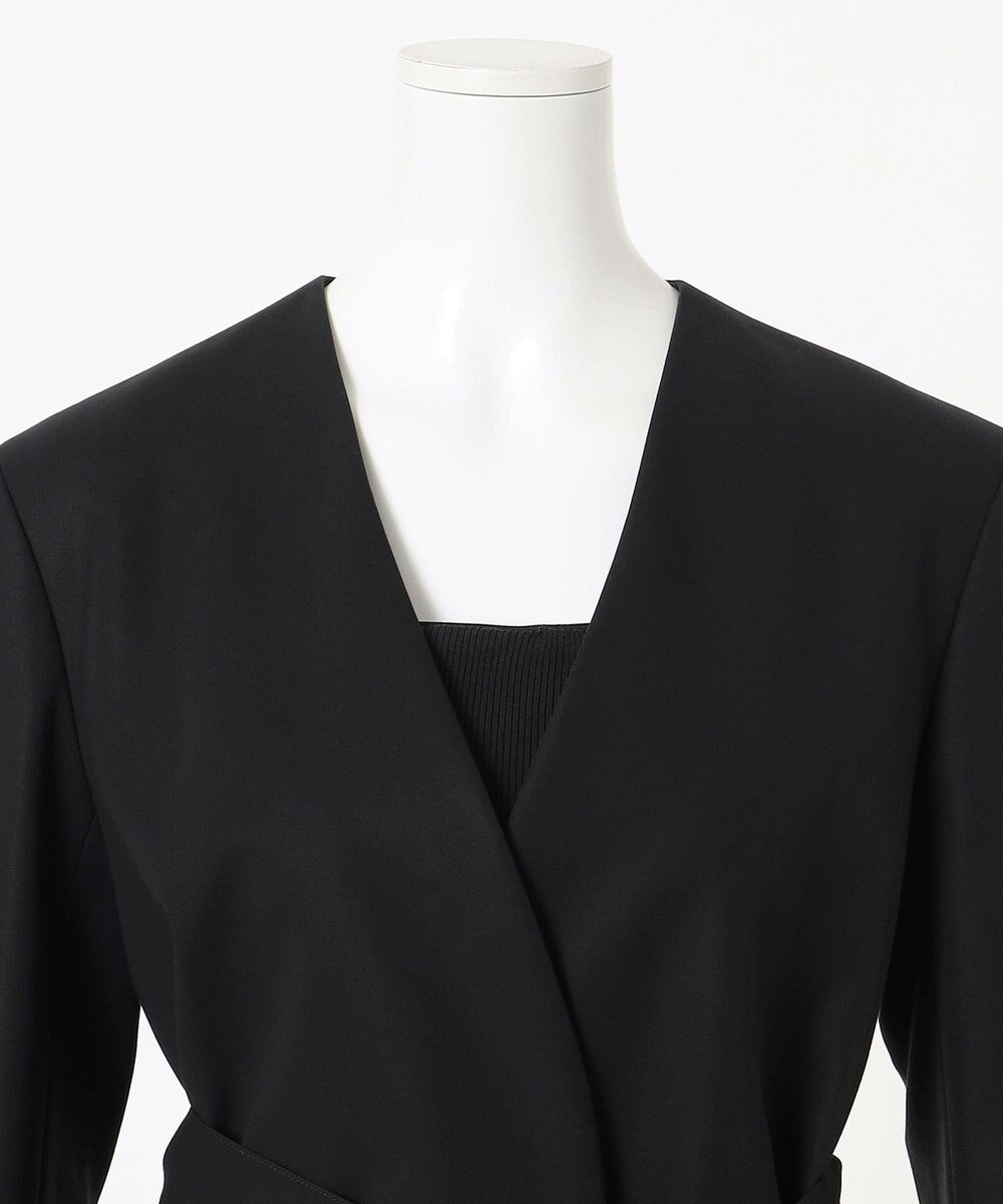 23区 L 【エステータ】コットンダブルクロス ノーカラージャケット 