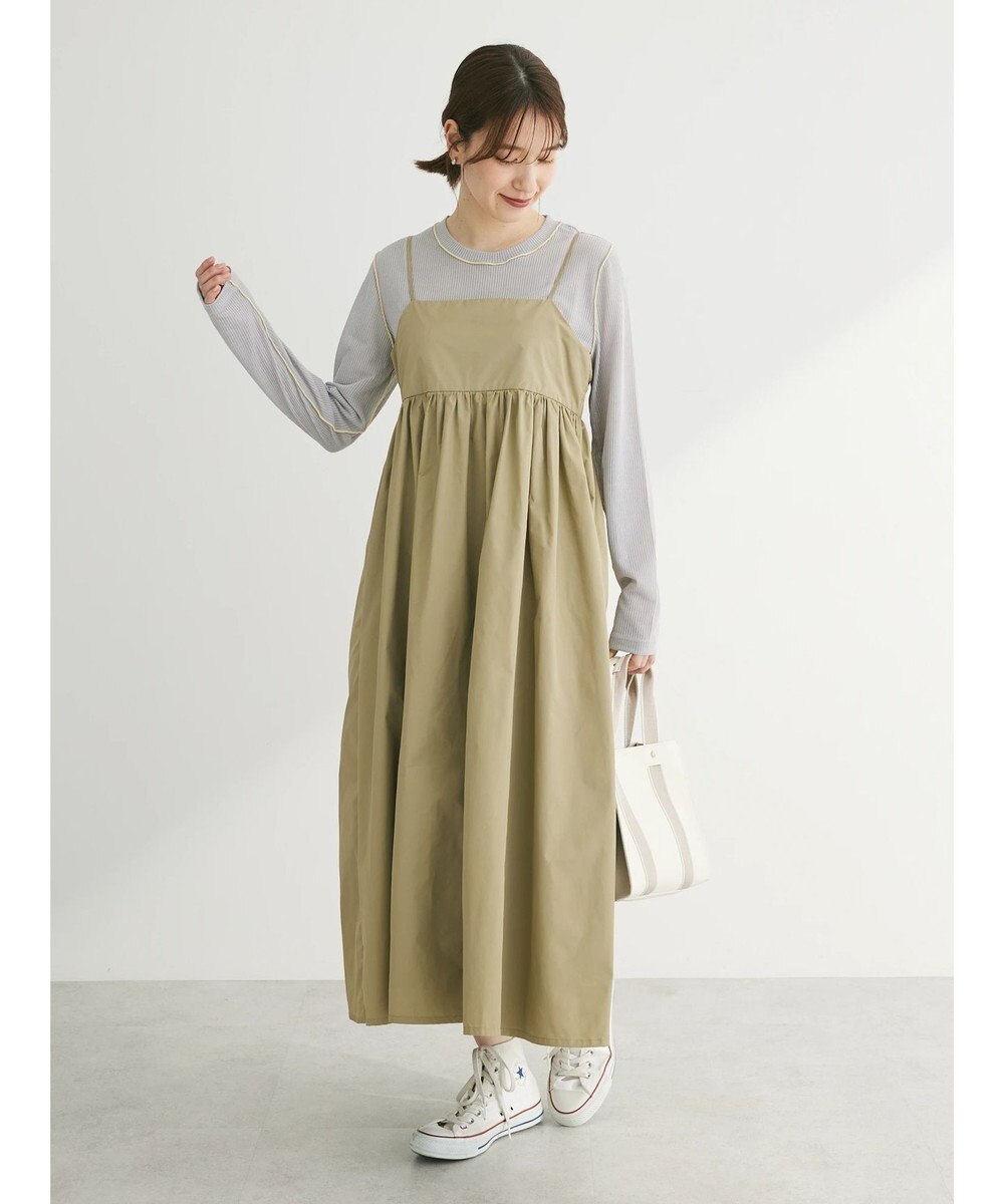 Green Parks ナイロンキャミワンピース 