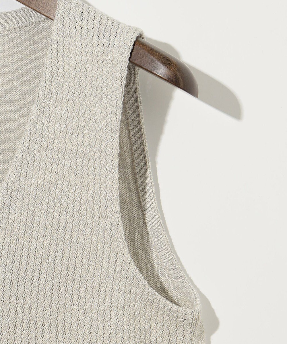 JOSEPH ABBOUD 【和紙使用エコ素材/日本素材/軽量/通気性/速乾性】和紙ムリネ ニット ベスト 