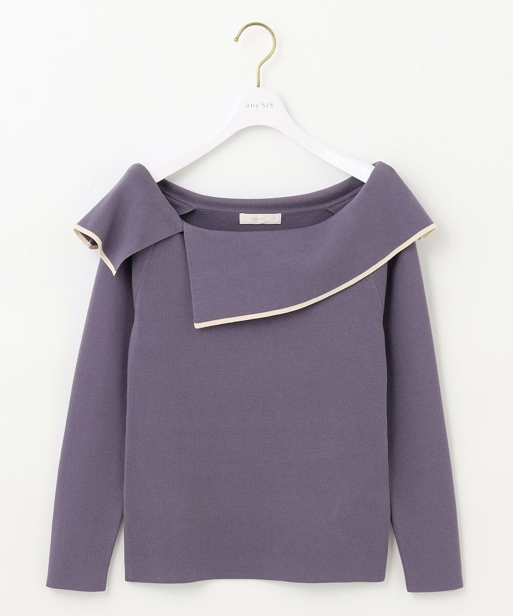 ANY SIS 【洗える】フレアカラープルオーバー 