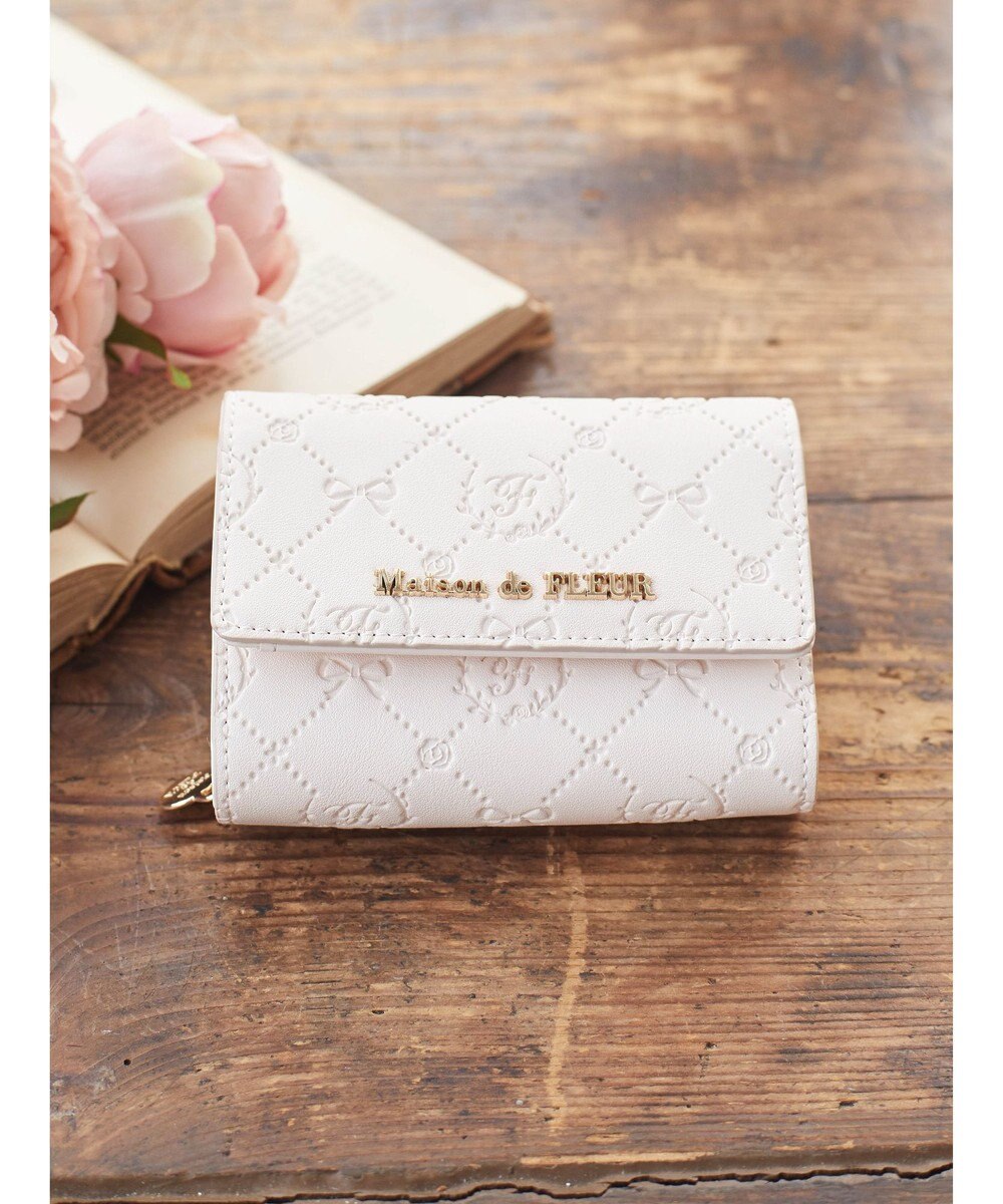 Maison de FLEUR EC限定カラーモノグラムウォレット 