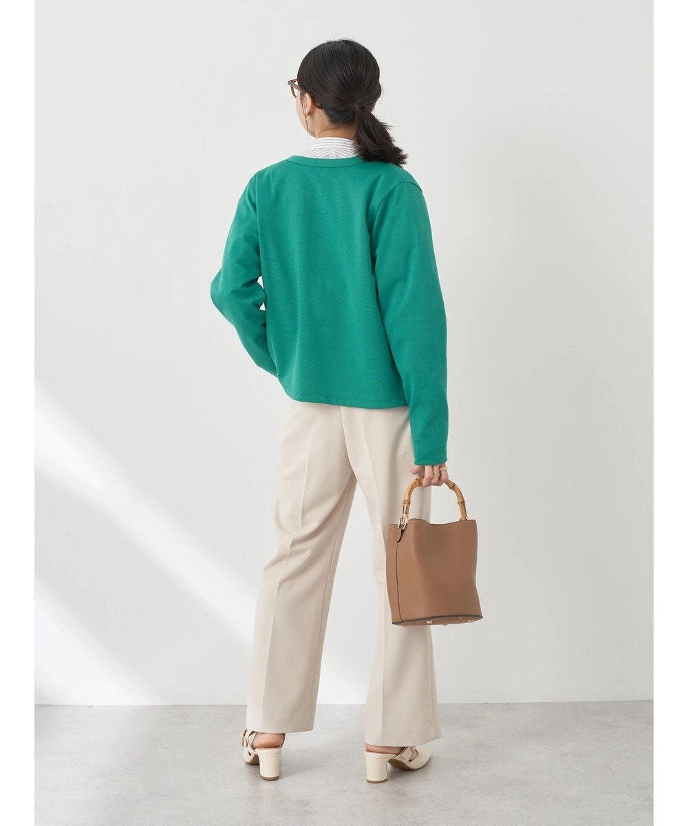 earth music&ecology パールスナップボタンカーディガン 