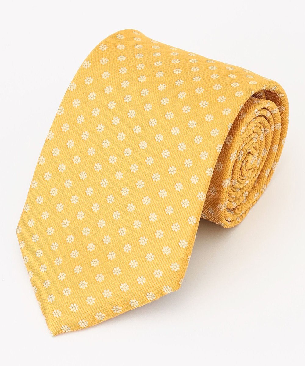 J.PRESS MEN 小紋柄ハンドプリントネクタイ 